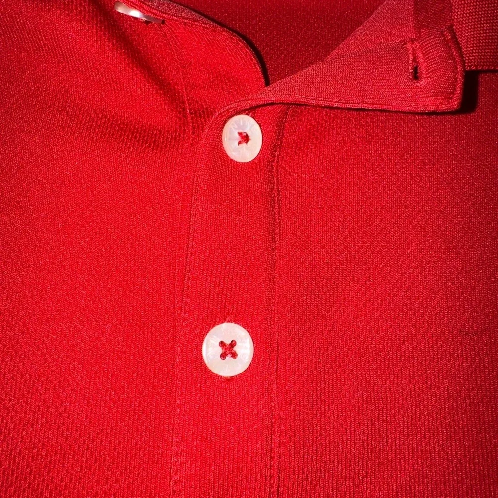 Nike Golf Dri-FIT Polo Shirt Mens XL Red Short Sleeve Embroidered Swoosh Logo